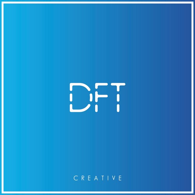 Vector dft premium vector último diseño de logotipo diseño creativo de logotipo ilustración vectorial logotipo mínimo monograma