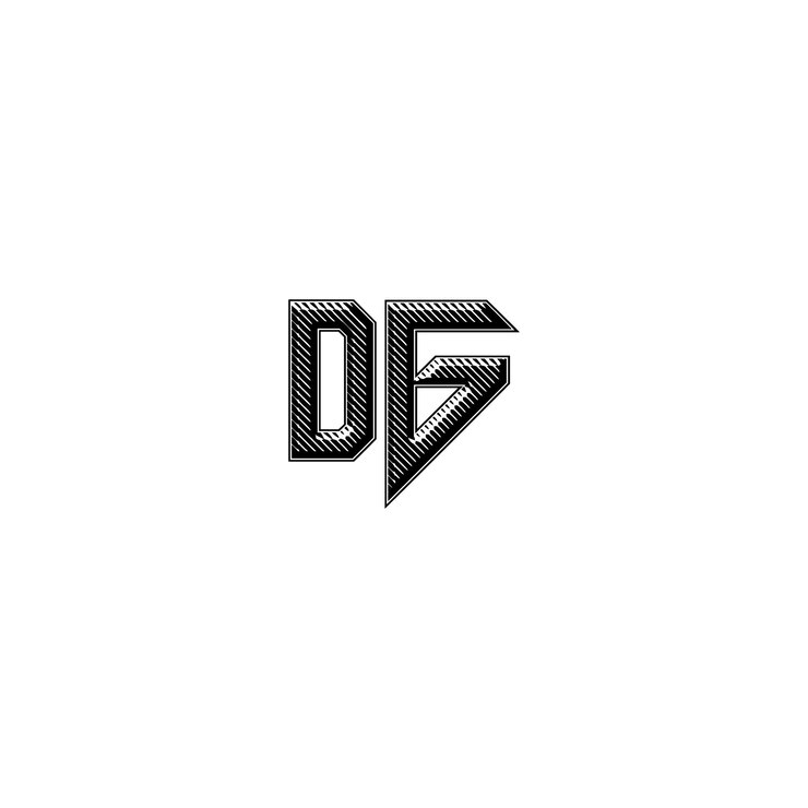 Vector dg monograma logotipo diseño carta texto nombre símbolo monocromo logotipo alfabeto carácter simple logotipo
