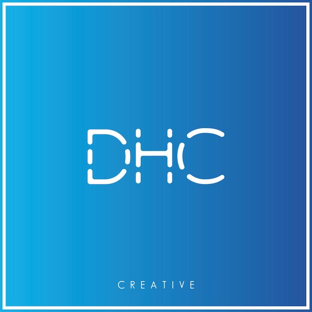 DHC Premium Vector último diseño de logotipo Diseño creativo de logotipo Ilustración vectorial Logotipo mínimo Monograma