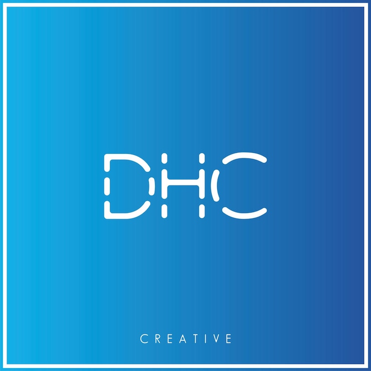 Vector dhc premium vector último diseño de logotipo diseño creativo de logotipo ilustración vectorial logotipo mínimo monograma