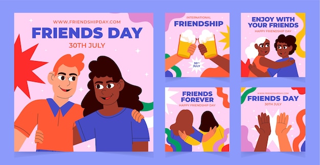 El día de la amistad es un día plano.
