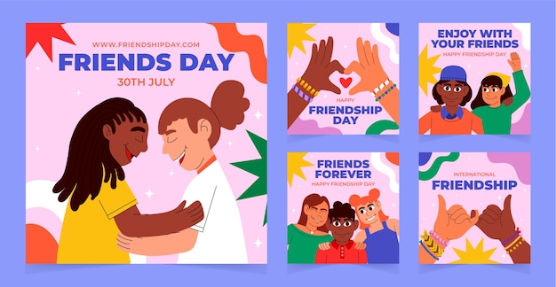 El día de la amistad es un día plano.