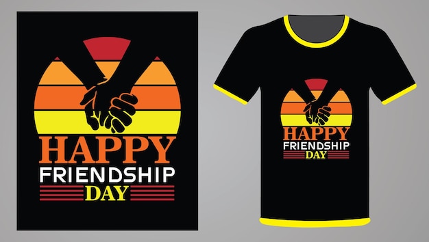 día de la amistad nuevos vectores de diseño de camisetas Ilustración