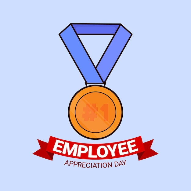 Día de aprecio al empleado Icono de ilustración vectorial Icono del empleado