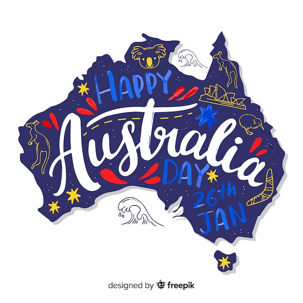 Vector día de australia