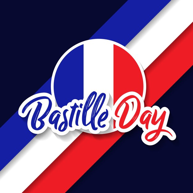 El día de la bastilla, el 14 de julio, francia celebra