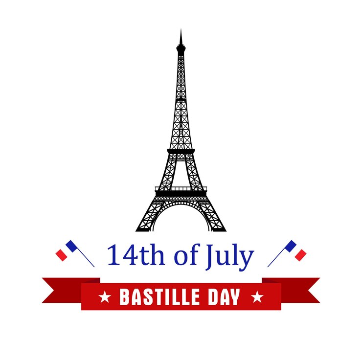 Vector el día de la bastilla, el 14 de julio, francia celebra