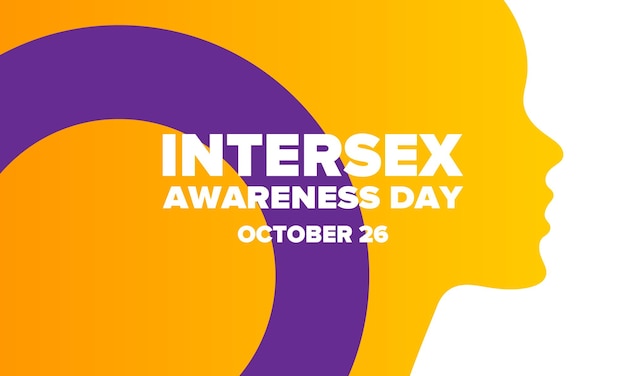 Día de Concientización Intersex Evento de Derechos Humanos Comunidad de personas intersex Libertad solidaridad Vector