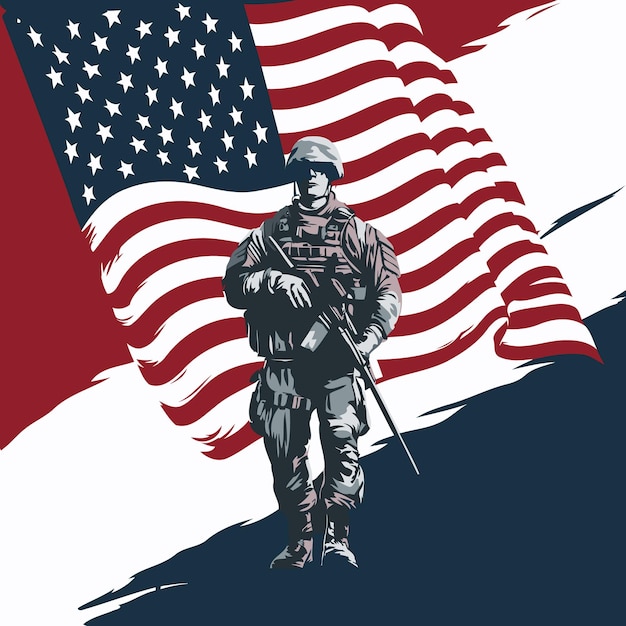 Día conmemorativo para la celebración del Día de la Independencia de Estados Unidos vector de evento nacional