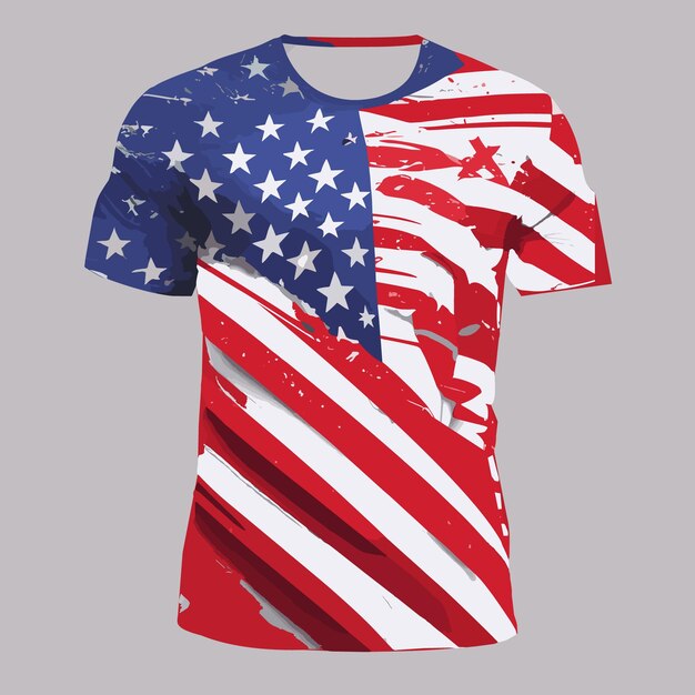 día conmemorativo de Estados Unidos con diseño de ilustración de camiseta