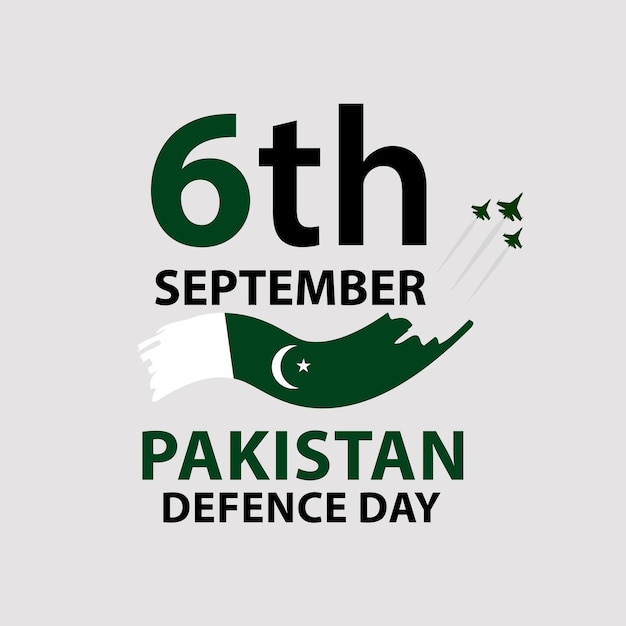 Vector día de la defensa de pakistán