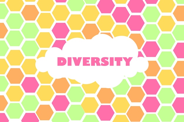 Día de la Diversidad con antecedentes abstractos para su recurso gráfico