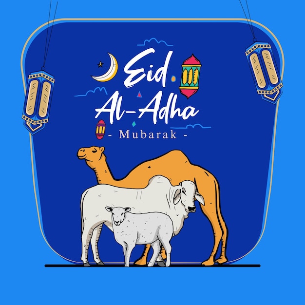 Vector el día de eid al-adha