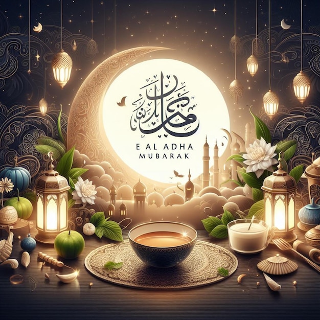 Vector el día de eid al-adha