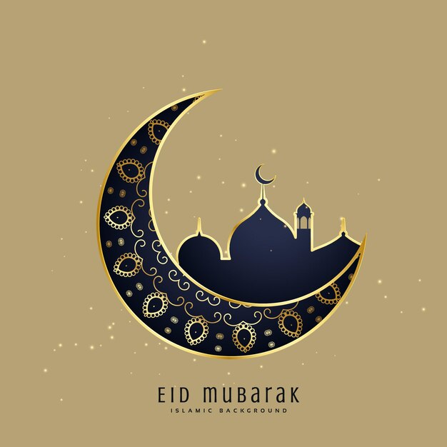 Vector el día de eid mubarak