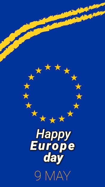 Día de europa día festivo anual en mayo 9 de mayo por la unión europea feliz día de europa