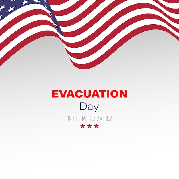 Vector día de evacuación, un día festivo observado en el condado de suffolk, massachusetts y también por las escuelas públicas.