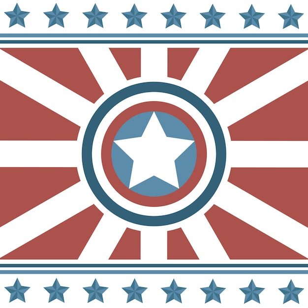 Día de la independencia 4 de julio fondo estrella