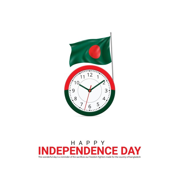 Vector día de la independencia de bangladesh día de la independiencia diseño creativo para la publicación en las redes sociales