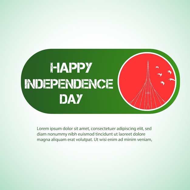 El Día de la Independencia de Bangladesh o el 26 de marzo Ilustración de publicaciones en las redes sociales