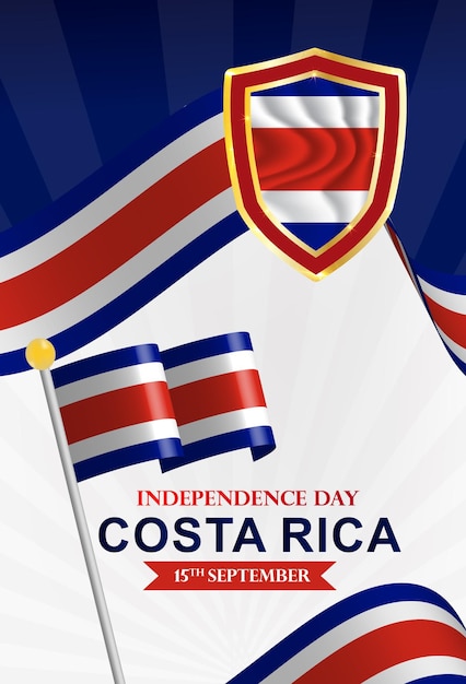 Día de la Independencia de Costa Rica el 15 de septiembre