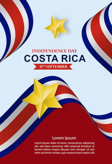 Día de la Independencia de Costa Rica el 15 de septiembre