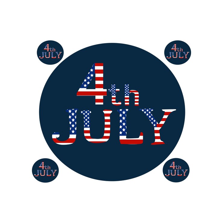 Vector día de la independencia de estados unidos 4 de julio