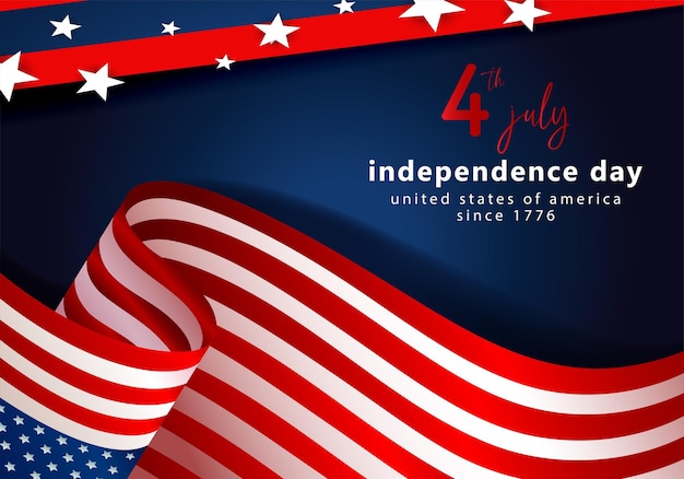 Día de la Independencia de Estados Unidos Bandera de Estados Unidos Celebración del 4 de julio Fondo