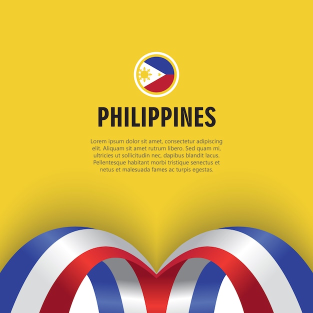 Día de la independencia de filipinas vector plantilla diseño ilustración