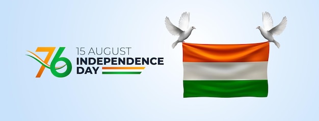 Día de la Independencia de la India Celebración del 76º Día de la Independencia