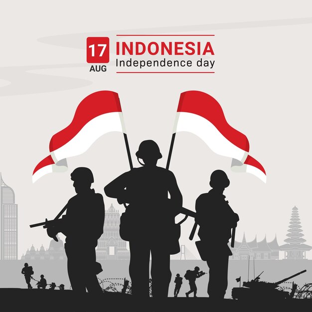 Vector día de la independencia de indonesia_02