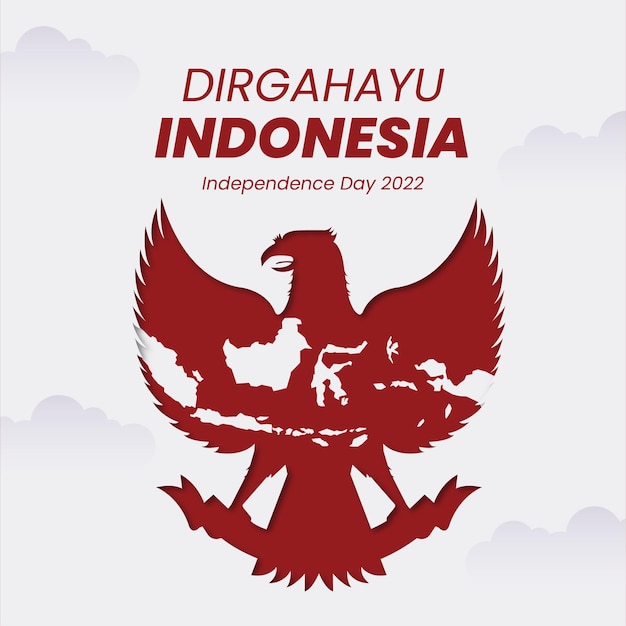 Día de la independencia de Indonesia para las redes sociales