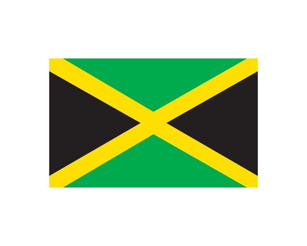 Día de la Independencia de Jamaica Me encanta el día de la independencia de Jamaica El icono de la bandera de Jamaica Diseño vectorial editable