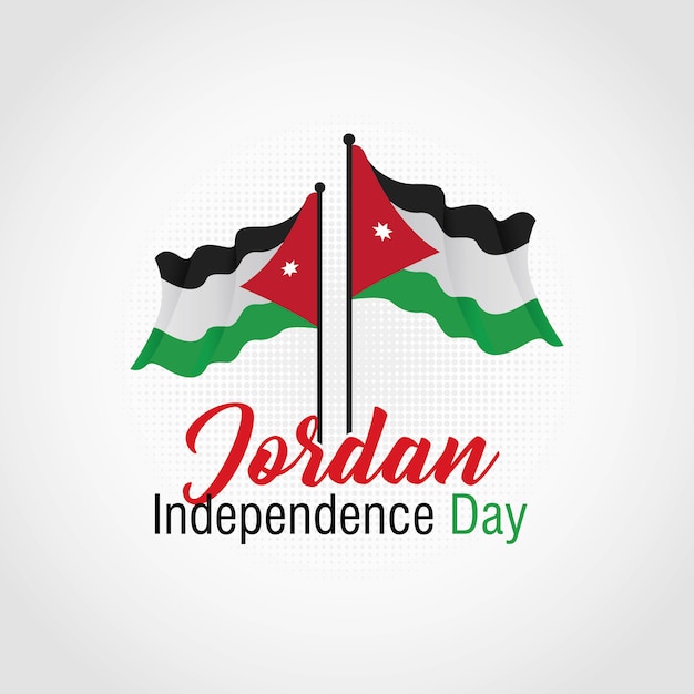 Vector día de la independencia de jordania