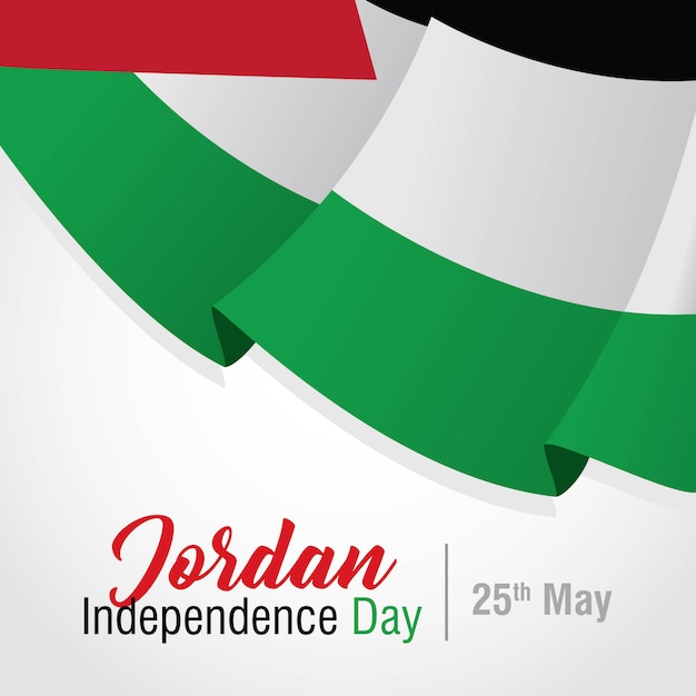 Vector día de la independencia de jordania