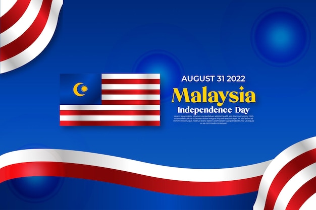 Vector dia de la independencia de malasia