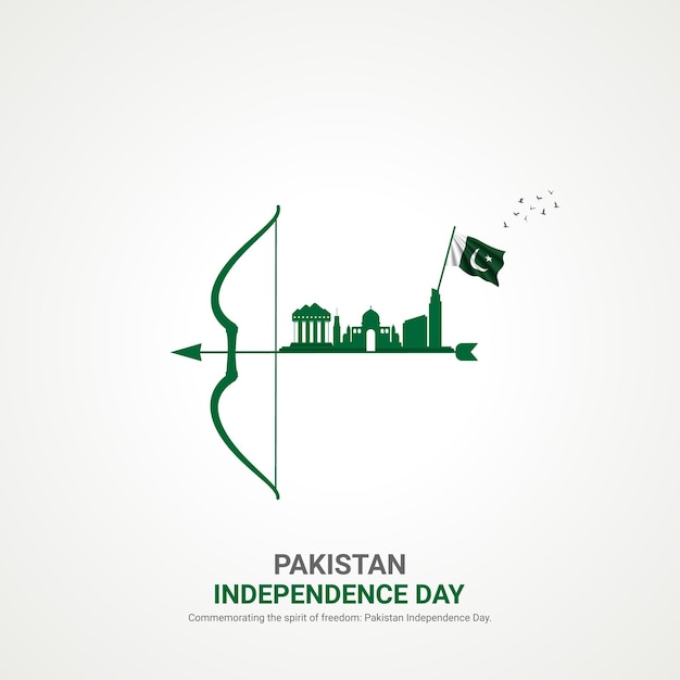 día de la independencia de pakistán día de la Independencia de pakistán anuncios creativos diseño de post vector ilustración 3D