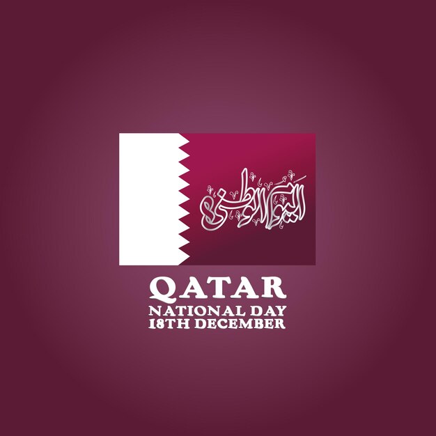 Día de la independencia de qatar bandera del día nacional diciembre