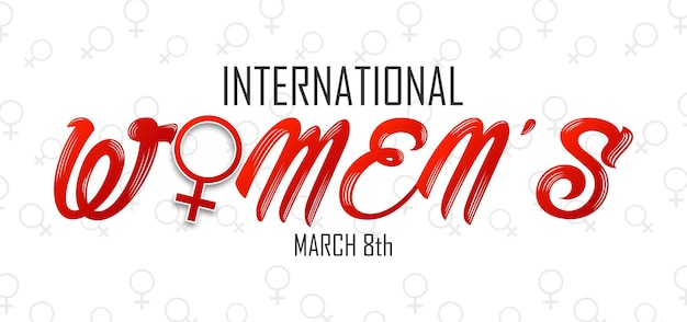 Día internacional de la mujer 8 de marzo ilustración vectorial