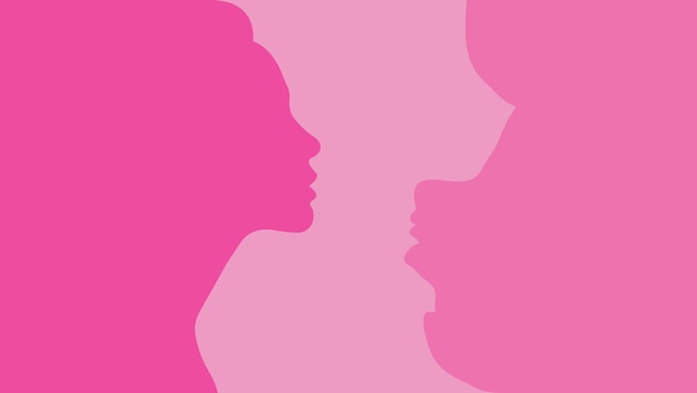 Día Internacional de la Mujer. Un conjunto de tarjetas de felicitación con hermosas mujeres. Legado de empoderamiento femenino