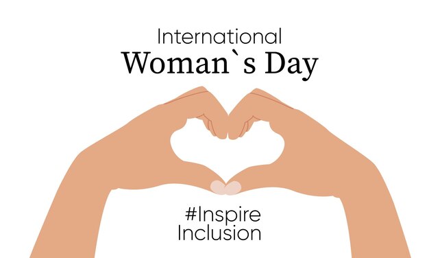 El Día Internacional de la Mujer es un concepto de fiesta de la Campaña InspireInclusion 2024 8 de marzo Ilustración plana