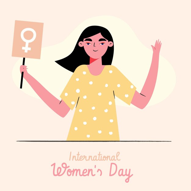 Vector dia internacional de la mujer