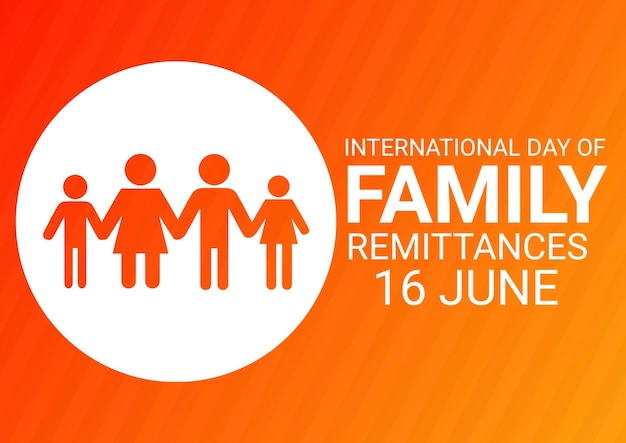 Vector día internacional de las remesas familiares