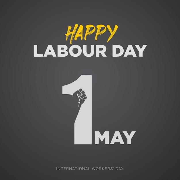 Día internacional de los trabajadores Día del trabajo Plantilla del día de mayo