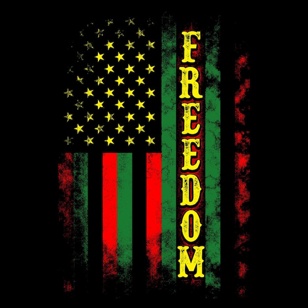 Vector día de la libertad se puede utilizar para la camiseta de serigrafía de impresión digital de mercancías, etc.
