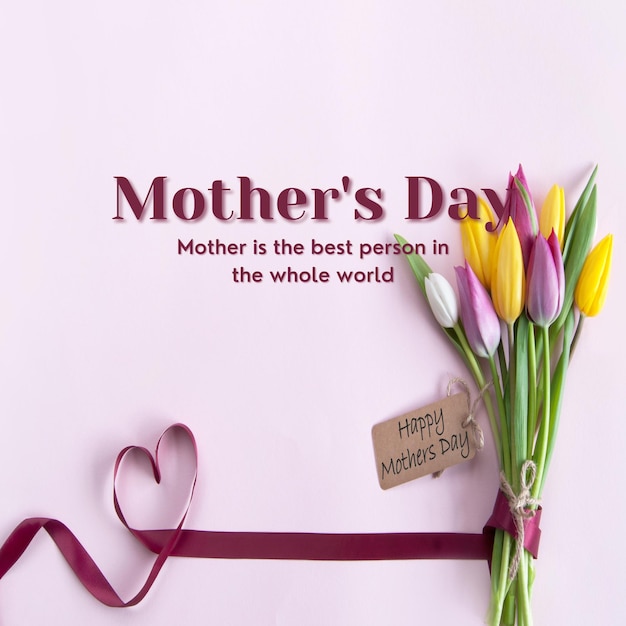 Día de las madres púrpura de vector libre