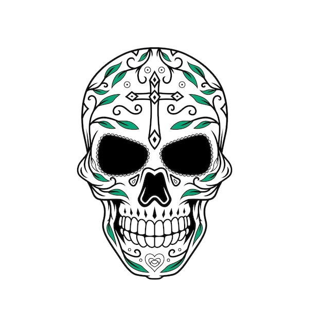 Dia de muertos calavera diseño b