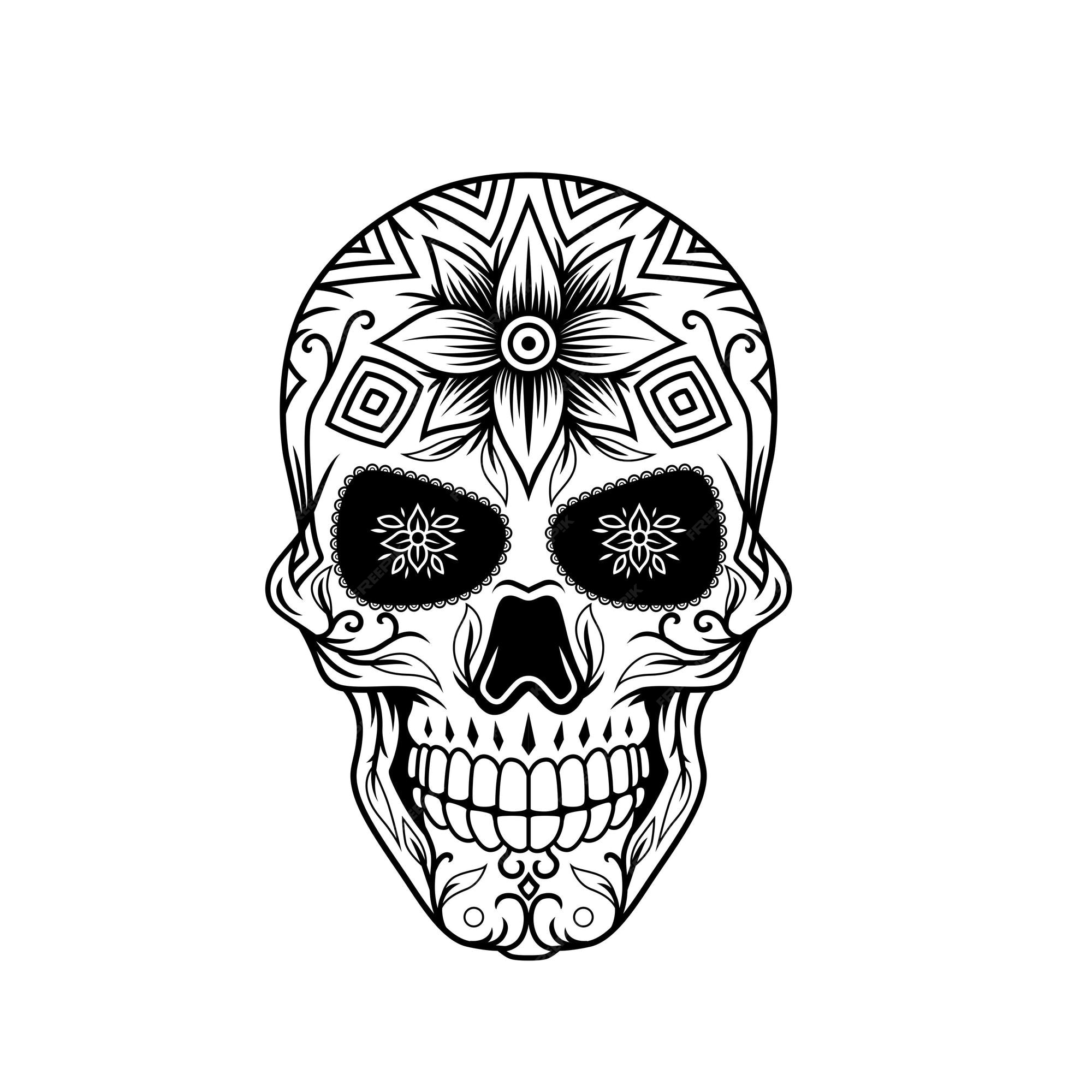 Dia de muertos calavera diseño a | Vector Premium Dia de muertos calavera diseño a | Vector Premium