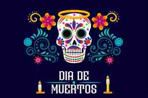 Vector día de los muertos o día de los muertos