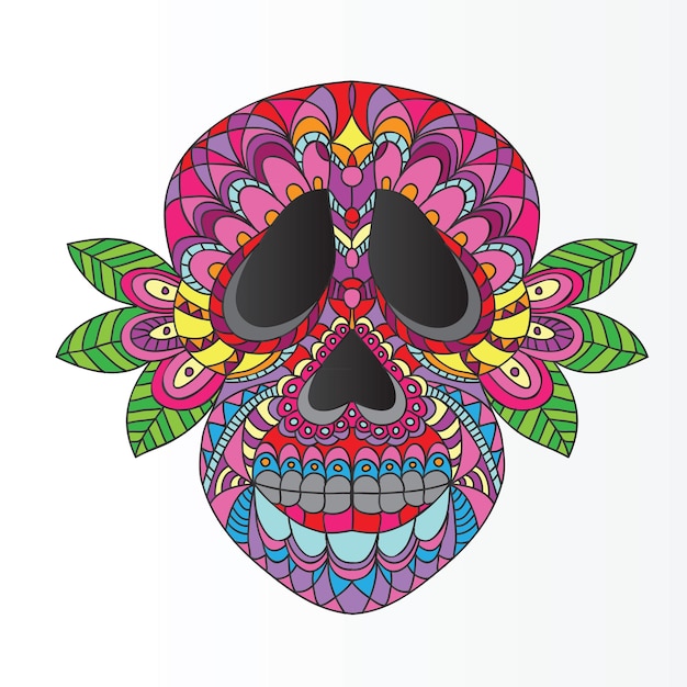 Día de los Muertos Sugar Skull - Vector